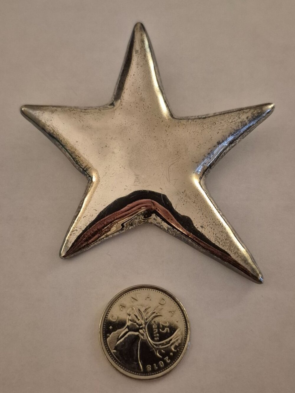 Vintage Signed Modernist 925 Sterling Silver Puffy Star Brooch Pendant Combo